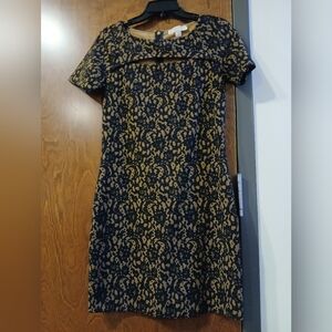 NWOT/ MICHAEL MICHAEL KORS nude & black lace print mini dress